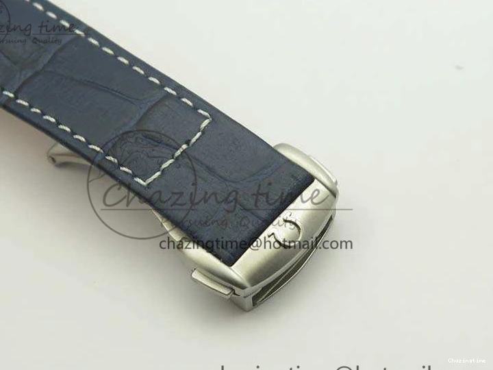 0519 SpeedMaster MoonWatch SS OMF 1:1 Best Edition Blue Dial On Leather Strap A9300 V FreshLook 8087